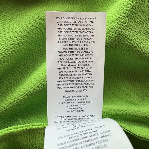 NWT MICHAEL Michael Kors Women's Flutter Sleeve V-Neck Blouse in Green Apple XS - Picture 6 of 8